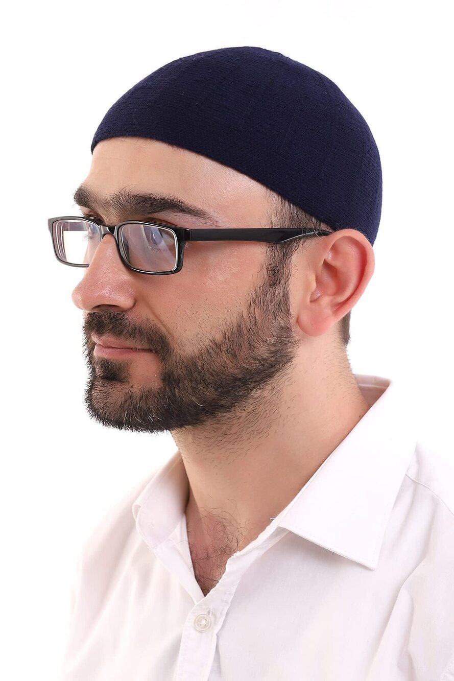 8059 Turkish Muslim Winter Wool Knitting Kufi Hats  Taqiya Takke Peci